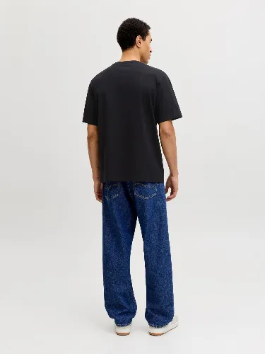 Resim Jack & Jones Jjedover Denım Tee Ss O-Neck Sn Erkek T-Shirt 12290417