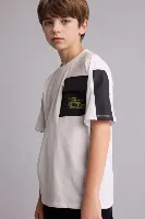 Resim Defacto Erkek Çocuk T-shirt H2692A8/WT34