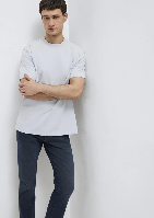 Resim Mavi Erkek T-shirt M0613199-70802