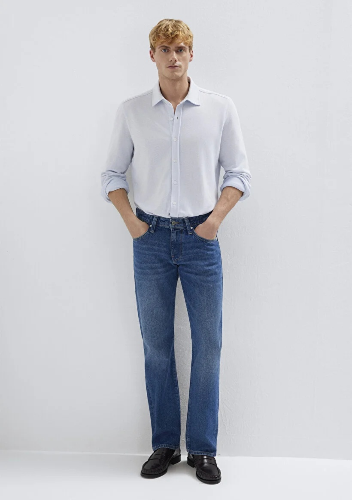 Resim Mavi Erkek Uzun Kol Gömlek M0211857-70775