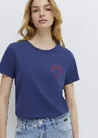 Resim Mavi Kadın T-shirt M1613873-70498