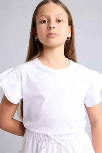 Resim Defacto Kız Çocuk T-shirt H7249A8/WT36