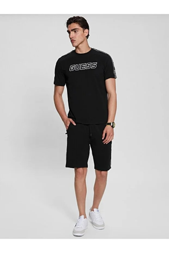Resim Guess Athleisure  Erkek  Kot&Kanvas Şort Z2YD02K6ZS1-JBLK Arlo Short