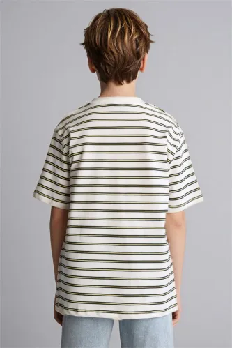 Resim Defacto Erkek Çocuk T-shirt H2958A8/WT34