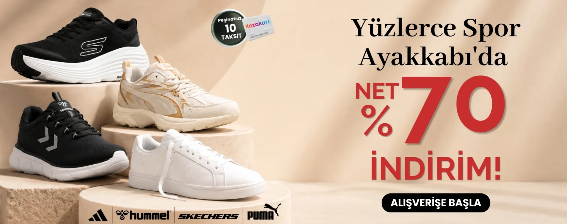 Yüzlerce Spor Ayakakbıda %50 İndirim Web