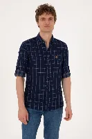 Resim U.S. Polo Assn. D-Gaspe Erkek Dokuma Gömlek 2109351