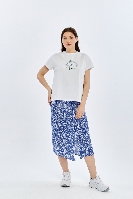 Resim Viole&More Kadın T-Shirt Yk23 Kuş Baskılı