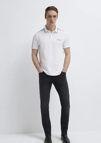 Resim Mavi Erkek T-shirt M0611838-620