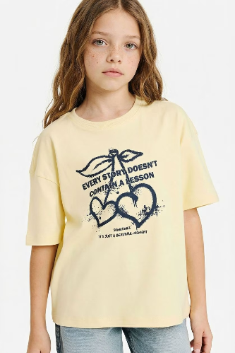 Resim Defacto Kız Çocuk T-shirt G1765A8/YL498