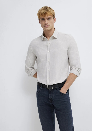 Resim Mavi Erkek Uzun Kol Gömlek M0211858-91410