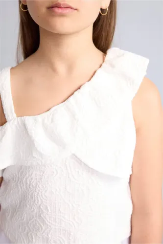 Resim Defacto Kız Çocuk T-shirt H7255A8/WT34