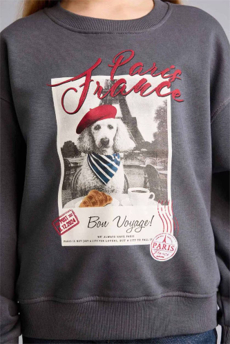 Resim Defacto Kız Çocuk Sweat E6759A8/AR58