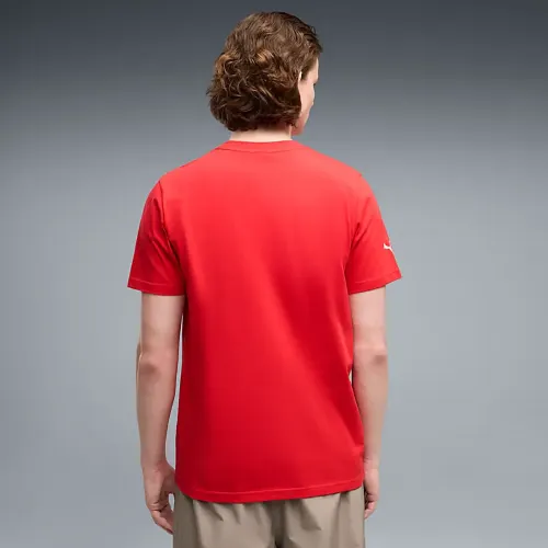 Resim Puma Ferrari Colored Shield Tee Erkek T-Shirt 637003-02