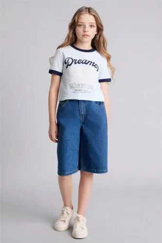 Resim Defacto Kız Çocuk T-shirt G1780A8/BE793