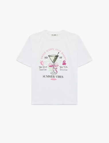 Resim Koton Kadın T-shirt 6SAL10085IK