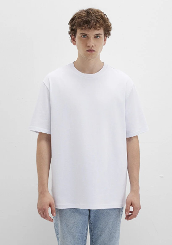 Resim Mavi Kısa Kol Erkek T-Shirt M0611924-620
