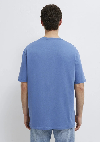 Resim Mavi Erkek T-shirt M0611924-70738