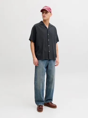 Resim Jack & Jones Jjebreeze Lınen Blend Resort Shırt Ss Sn Erkek Gömlek 12288594