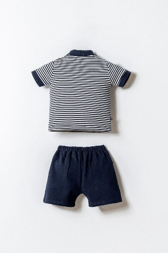 Resim U.S. Polo Assn Bebek Erkek Bebek Şort Takım Usb2907
