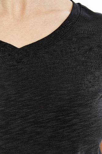 Resim Viole&More 1002 Flamlı  V Yaka Kadın T-shirt