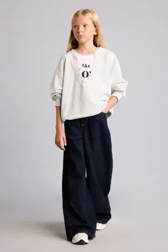 Resim Defacto Kız Çocuk Sweat I3418A8/GR421