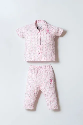 Resim U.S. Polo Assn Bebek Kız Bebek Pijama Takım USB3020