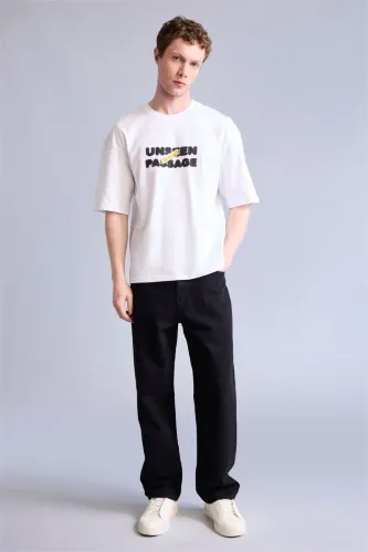 Resim Defacto Erkek T-shirt H6263AX/WT34