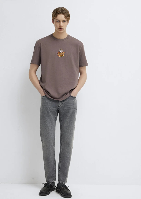 Resim Mavi Erkek T-shirt M0612657-86683