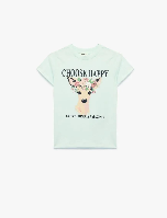 Resim Koton Kız Çocuk T-shirt 6SKG10324AK