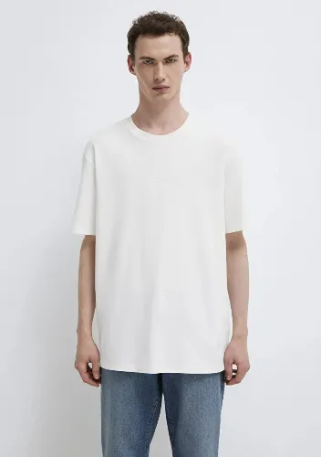 Resim Mavi Erkek T-shirt M0613102-80194