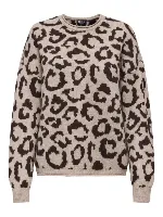 Resim Only Onljade Anımal Ls O-Neck Knt Noos Kadın Kazak 15294969