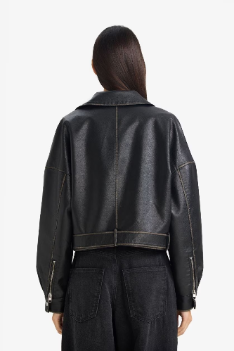 Resim Defacto Kadın Deri Mont G0721AX/BK27