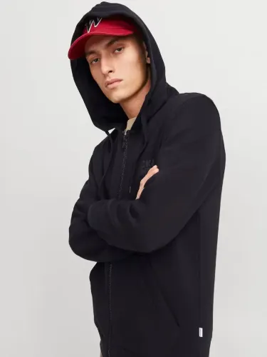 Resim Jack & Jones Jjecorp Logo Sweat Zıp Hood Noos Erkek Sweat 12265177