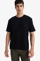 Resim Defacto Erkek T-shirt E7961AX/BK81