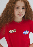 Resim Mavi Kız Çocuk T-shirt M7610420-70478