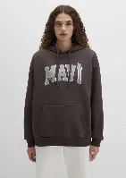 Resim Mavi Logo Kapüşonlu Kadın Sweat M1600361-70222