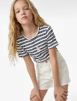 Resim Koton Kız Çocuk T-shirt 6SKG10548AK