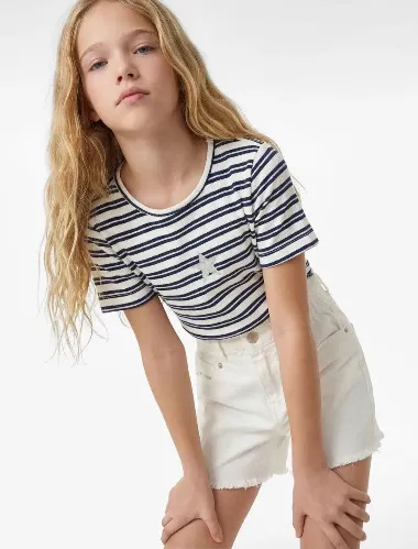 Resim Koton Kız Çocuk T-shirt 6SKG10548AK