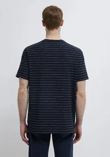 Resim Mavi Erkek T-shirt M0613334-70497