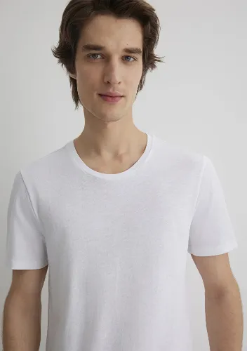 Resim Mavi  Erkek T-Shirt M064681-620