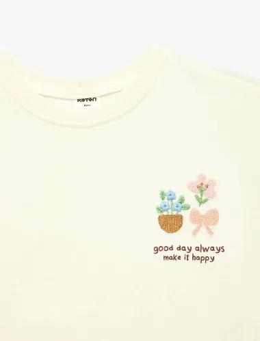 Resim Koton Kız Bebek T-shirt 6SMG10068AK