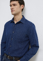 Resim Mavi Erkek Uzun Kol Gömlek M0211854-18790