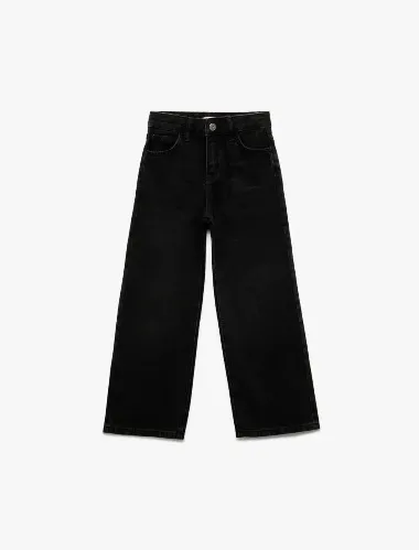 Resim Koton Kız Çocuk Jean Pantolon 7WKG40005AD