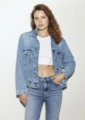 Resim Mavi Ruby Lt Kadın Jean Ceket M1110505-87809