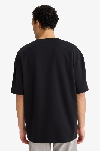 Resim Defacto Erkek T-shirt X3926AZ/BK81