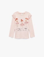 Resim Koton Kız Bebek Sweat 6WMG10036AK