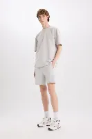 Resim Defacto Erkek Penye Şort B8674AX/GR184
