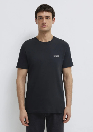 Resim Mavi Basıc Erkek T-Shirt M0610360-900