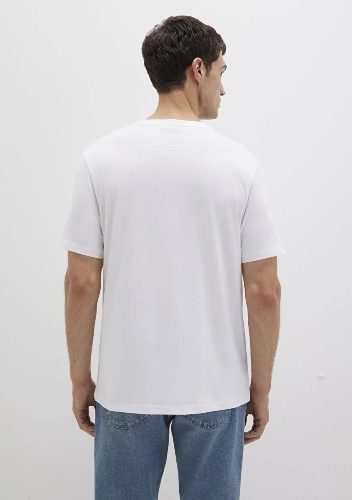 Resim Mavi Kısa Kol Erkek T-Shirt M066483-620