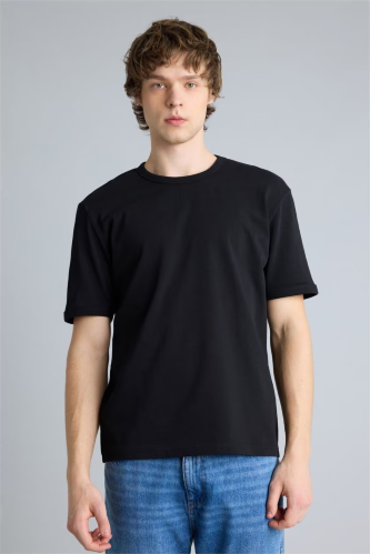 Resim Defacto Erkek T-shirt H2429AX/BK81